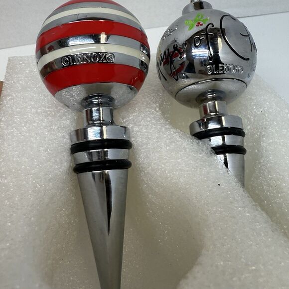 Lenox 12 Days Of Christmas Bottle Stoppers Set Of 2 - Picture 3 of 8